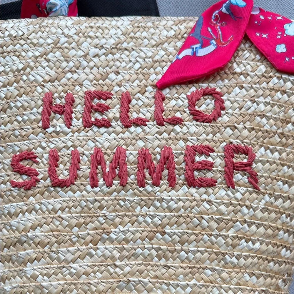 Twilly Zip Top Tote Bag w Scarves NWT  Vintage Havana HELLO SUMMER 🌞